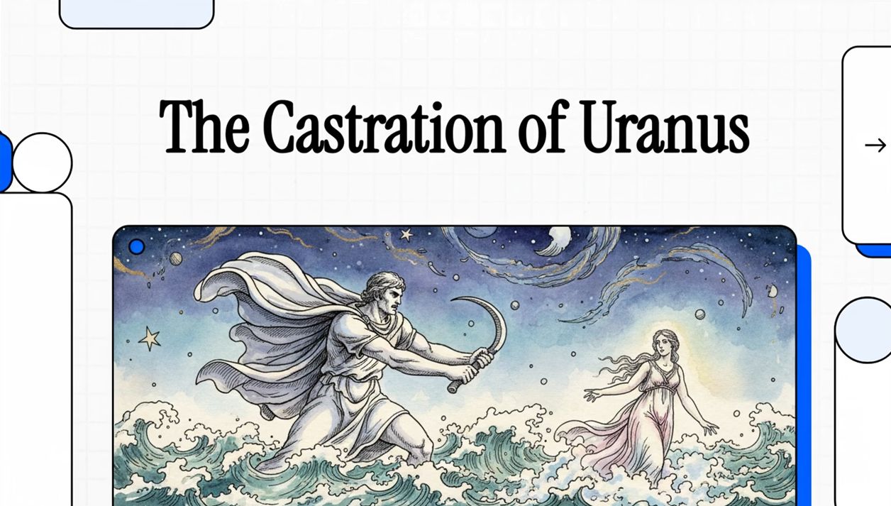 The Reign and Castration of Uranus - The First Succession and the Birth of Aphrodite