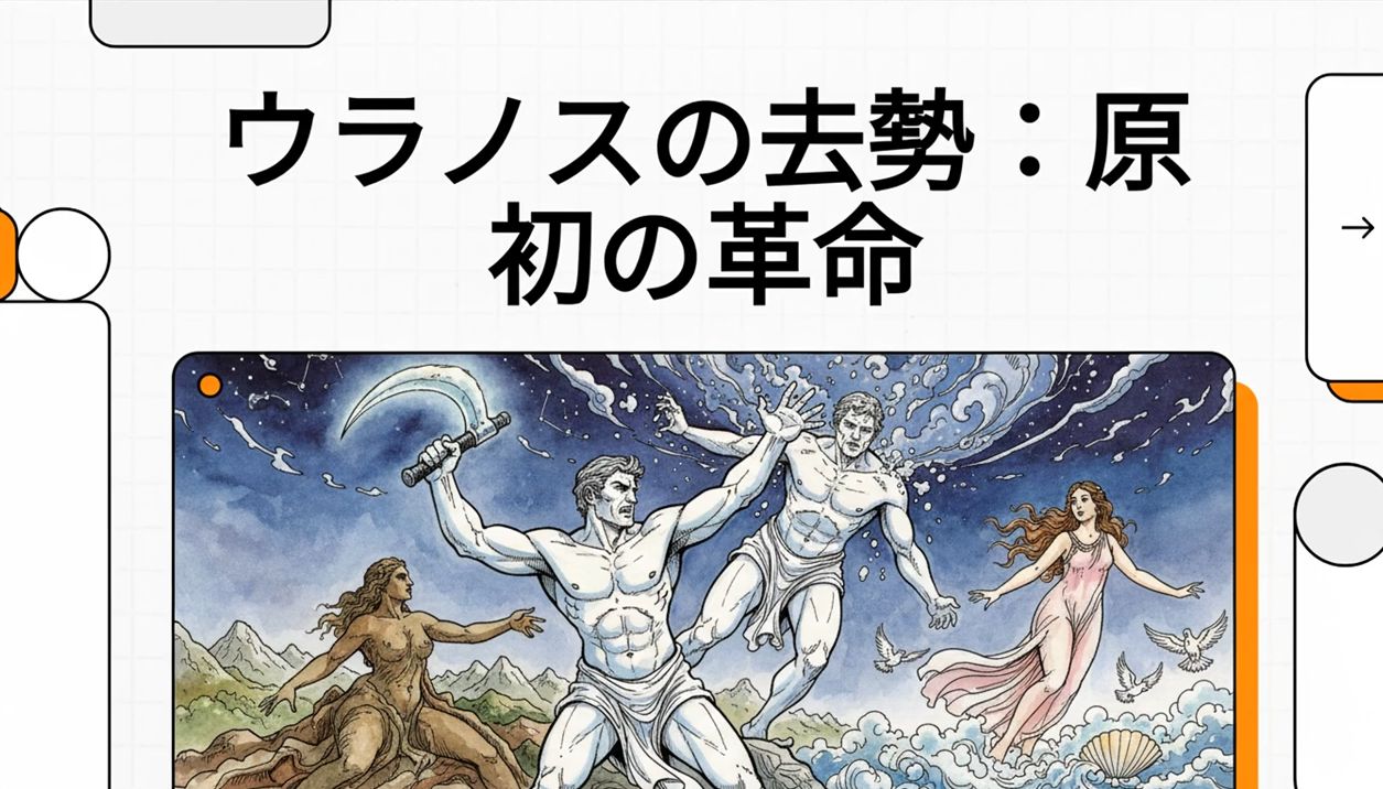 ウラノスの支配と去勢:世界最初の王権交代とアフロディテ誕生の物語